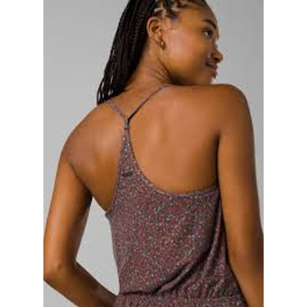 PRANA Ayla Midi Dress w Padded Shelf Bra Size Medium M SUSTAINABLE RECYCLED - Picture 2 of 7